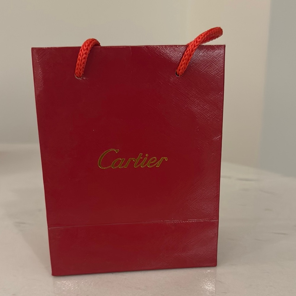 Cartier Red Gift Bag - 4.5inches X 5.5inches